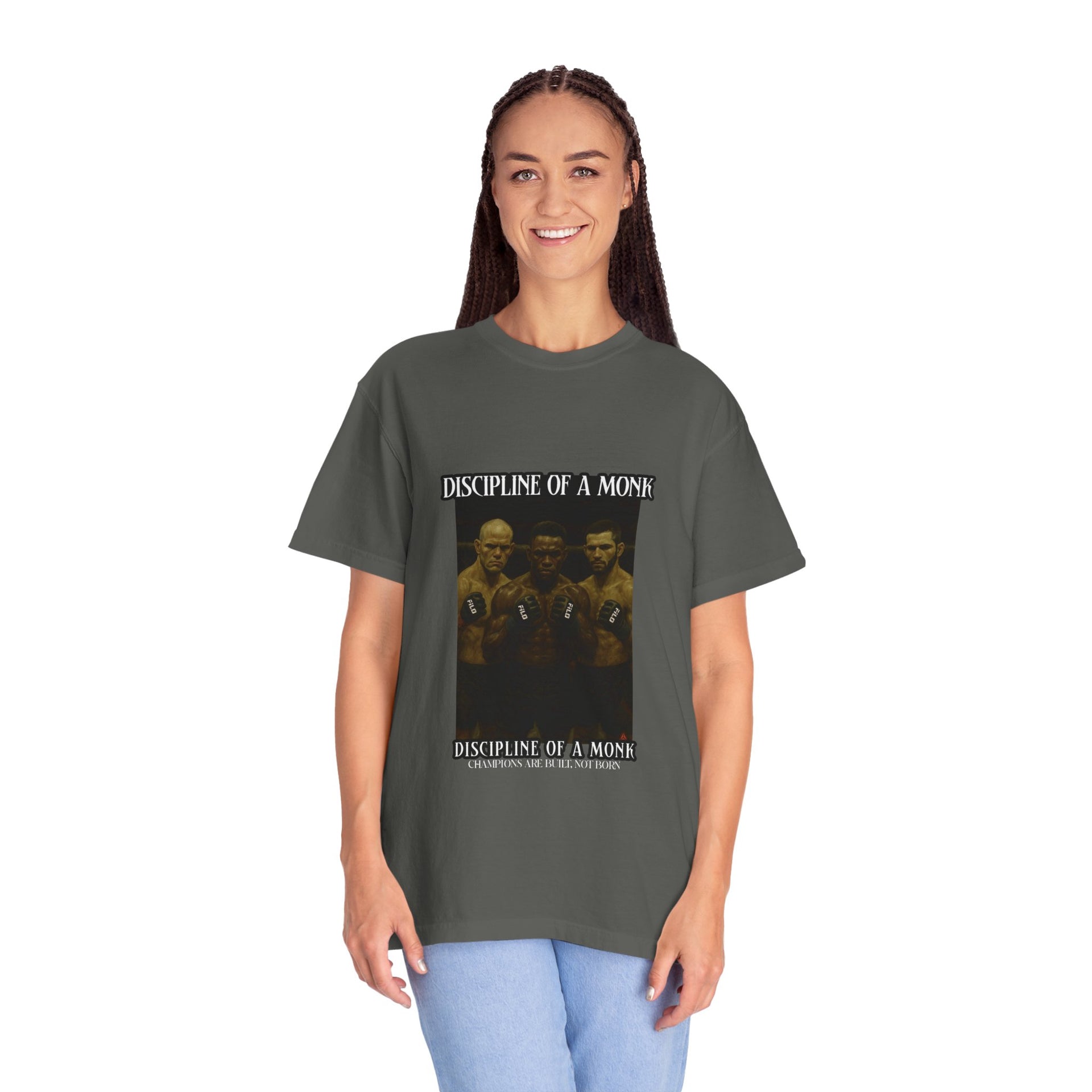 Discipline of a Monk T-Shirt — Vintage Boxing Trio Graphic Tee