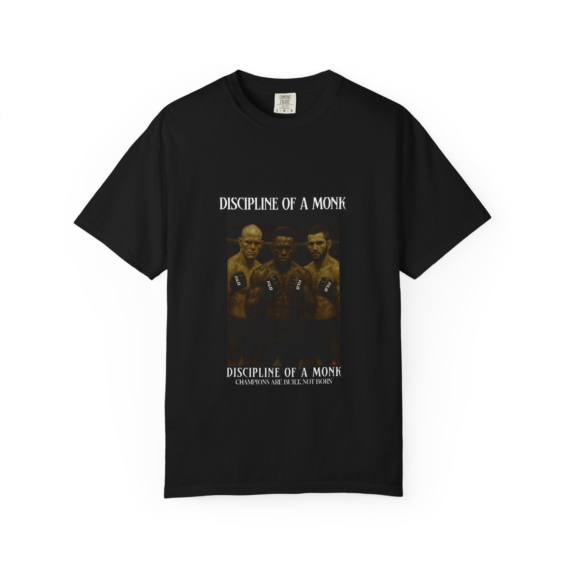 Discipline of a Monk T-Shirt — Vintage Boxing Trio Graphic Tee