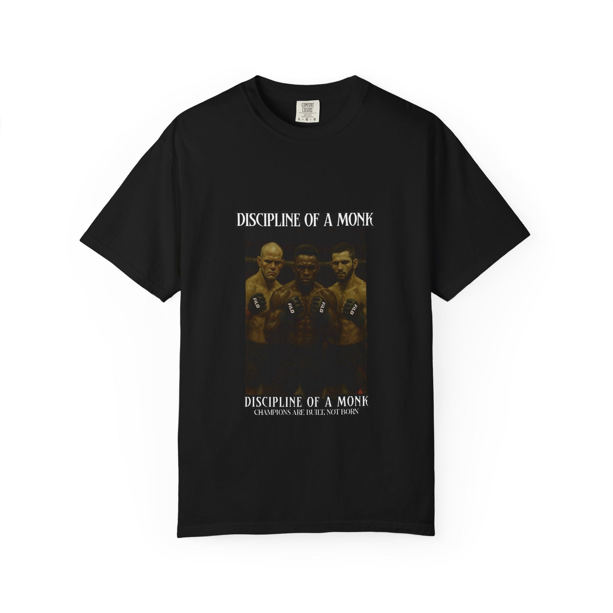 Discipline of a Monk T-Shirt — Vintage Boxing Trio Graphic Tee