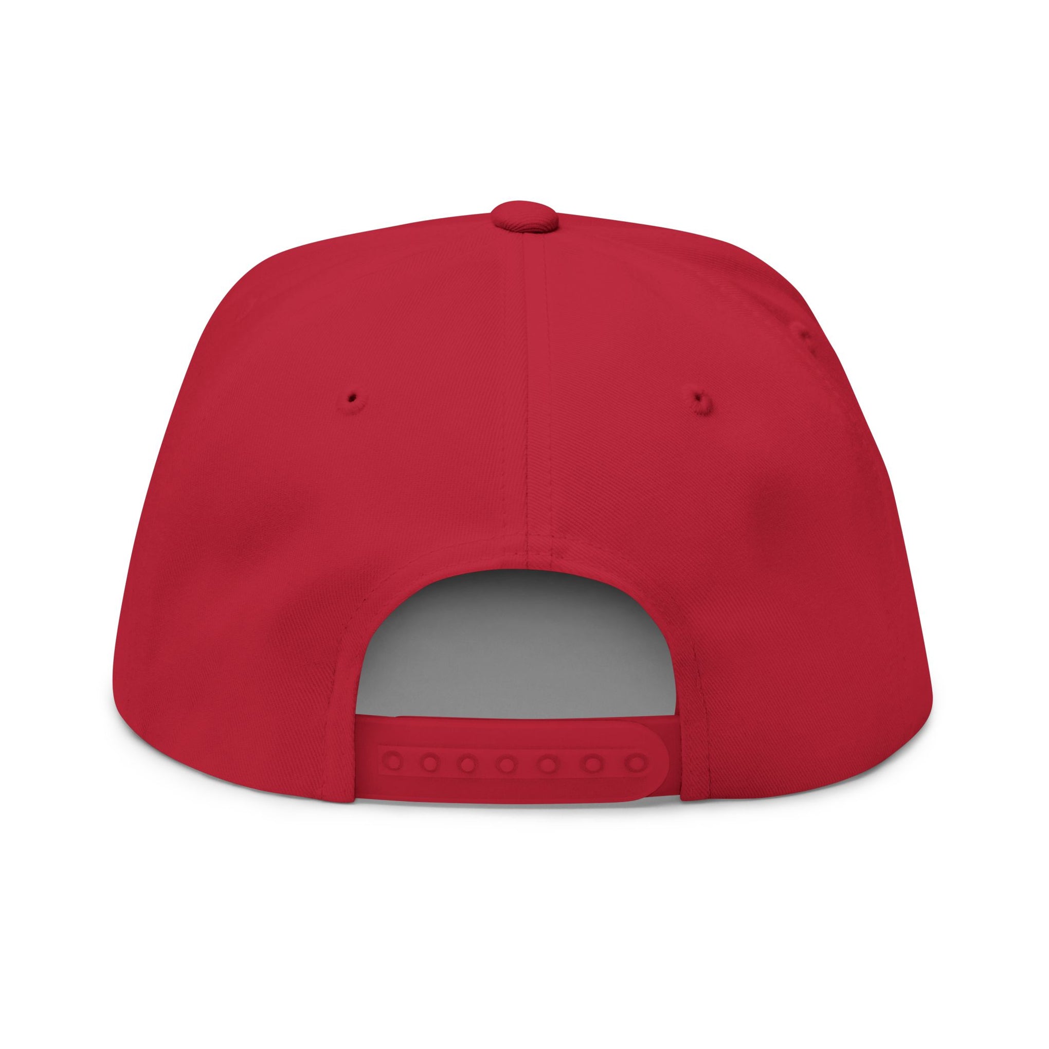 Embroidered Flat Bill Cap — Gothic 'Filo' Logo Snapback